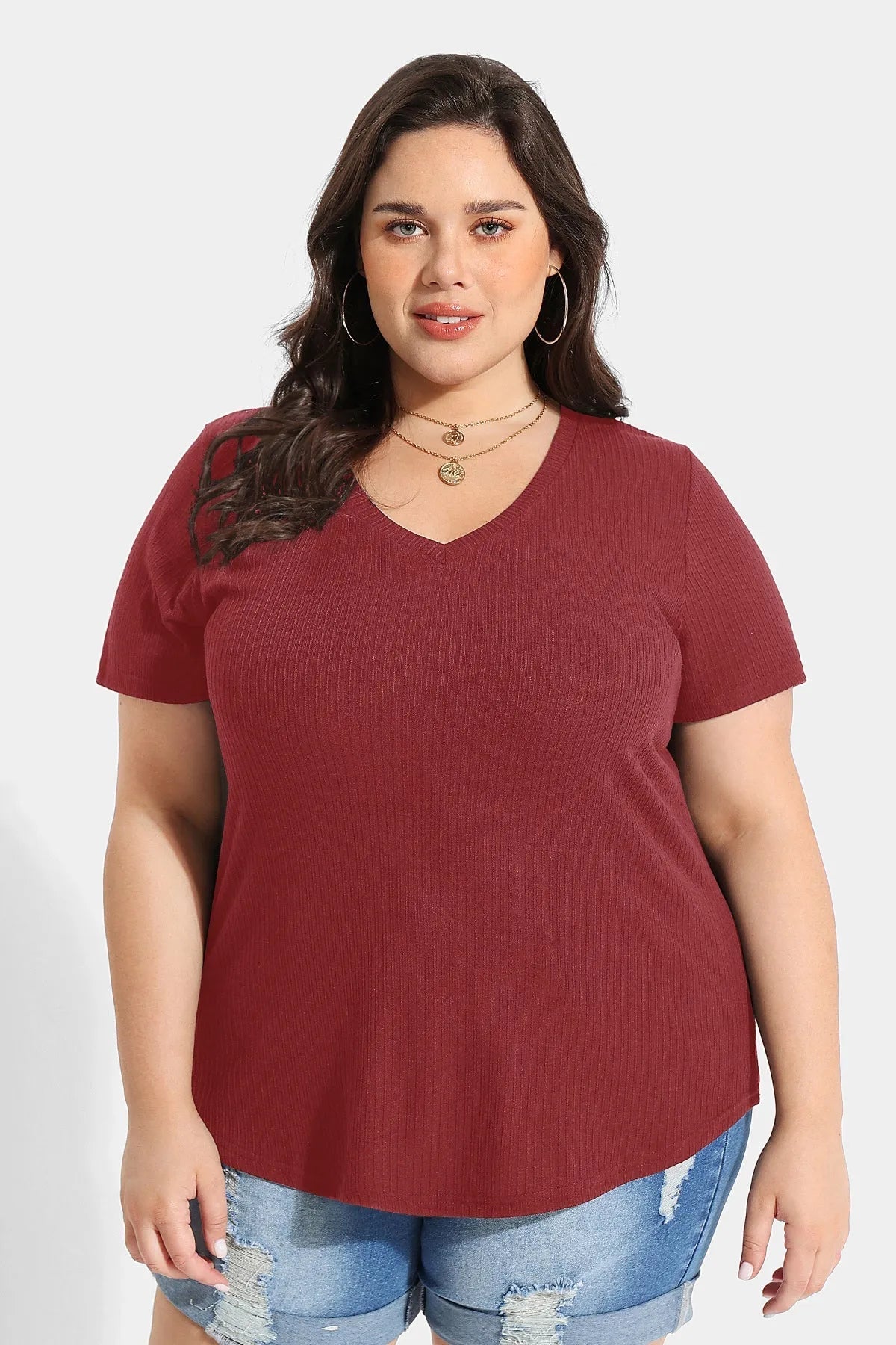Supersoft V-neck Essential Basic T-Shirt