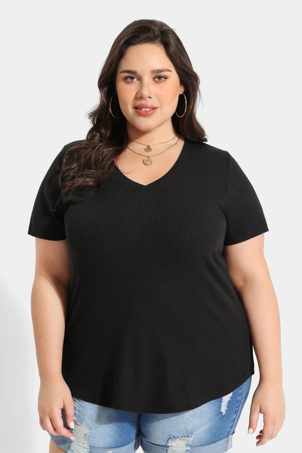 Supersoft V-neck Essential Basic T-Shirt