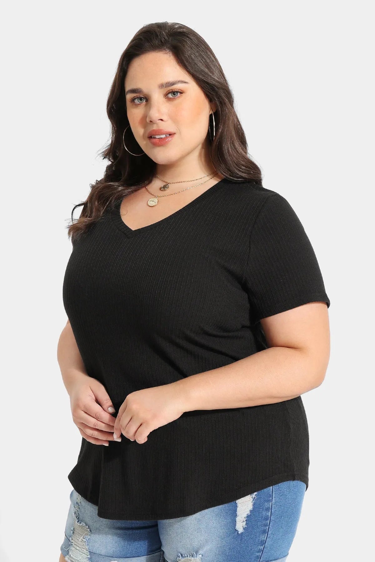 Supersoft V-neck Essential Basic T-Shirt