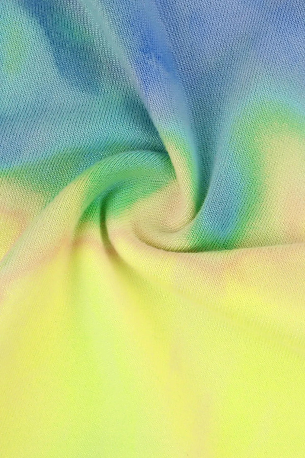 Supersoft Tie Dye Sexy Hollow Out Crewneck Tank Top