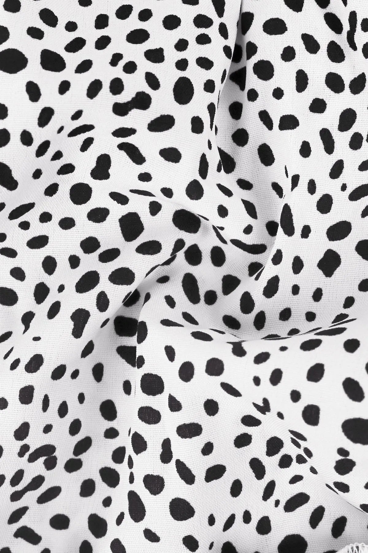 Polka Dot Elastic Waist Pleated Mini Skirt