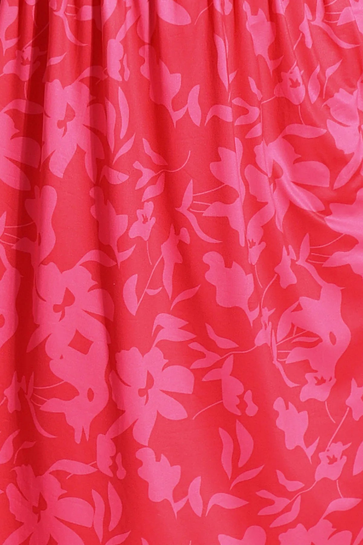 Ritera Pockets Elastic Waist Floral A-line Midi Dress