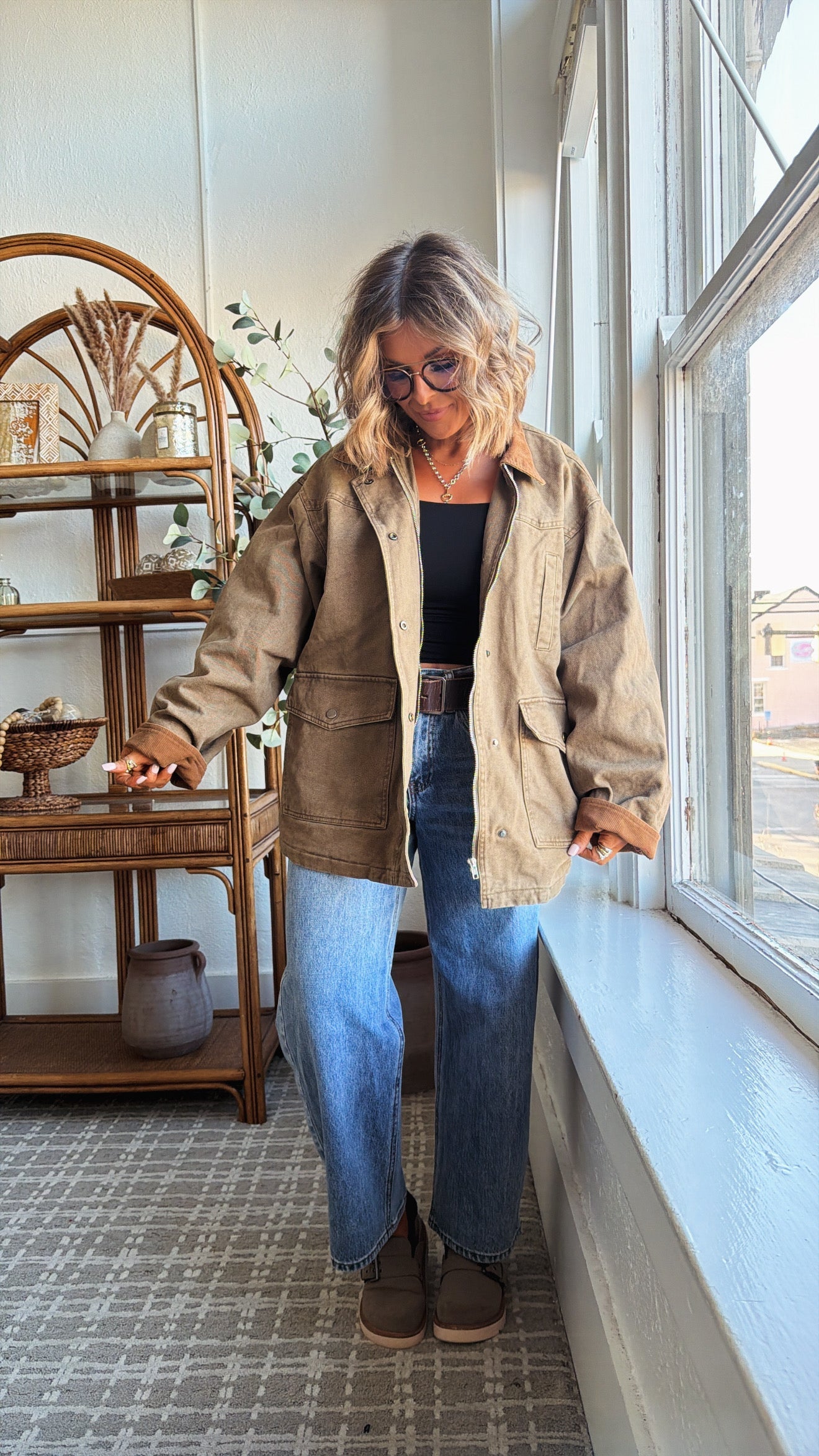 The Everest Jacket, Olive/ Brown