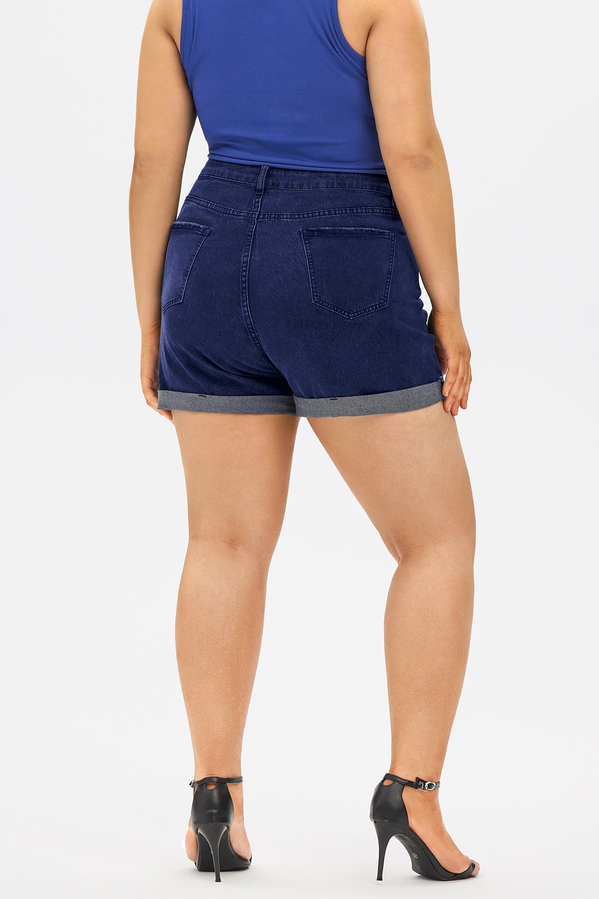 Super Soft Corset Mid Rise Short Jeans