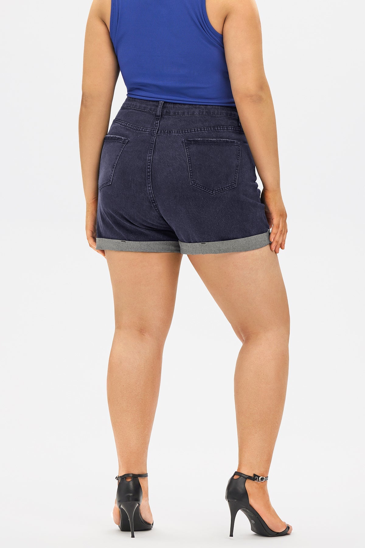 Super Soft Corset Mid Rise Short Jeans