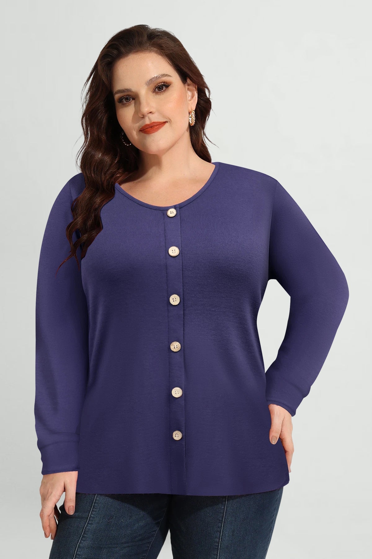 Essential Button Detail Long Sleeve Shirt