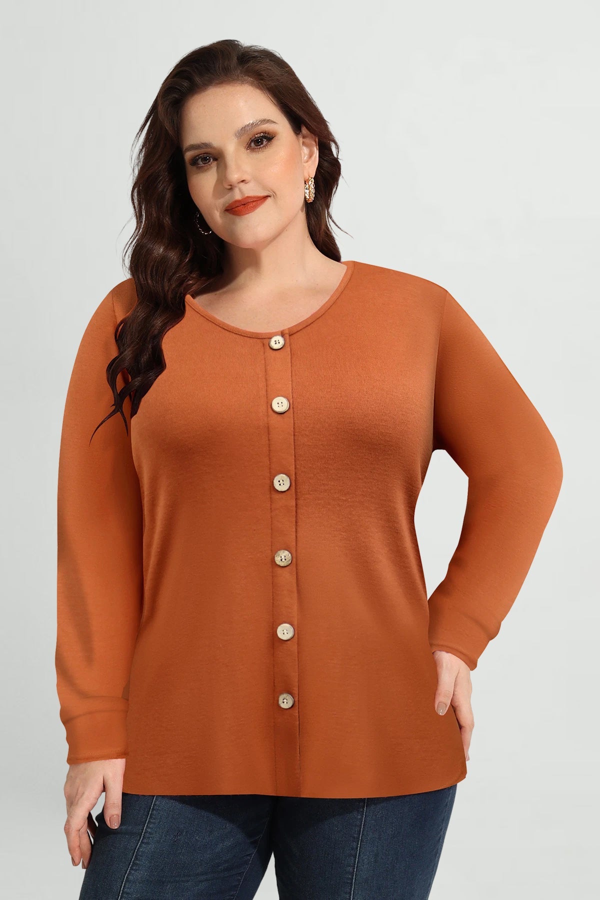 Essential Button Detail Long Sleeve Shirt