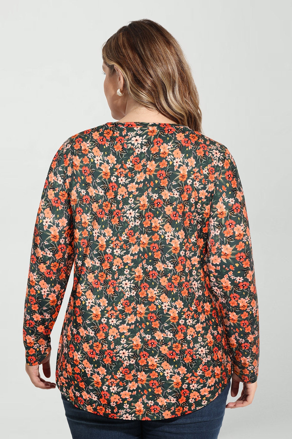 Ritera Floral Print Soft Flowy Long Sleeve T-Shirt