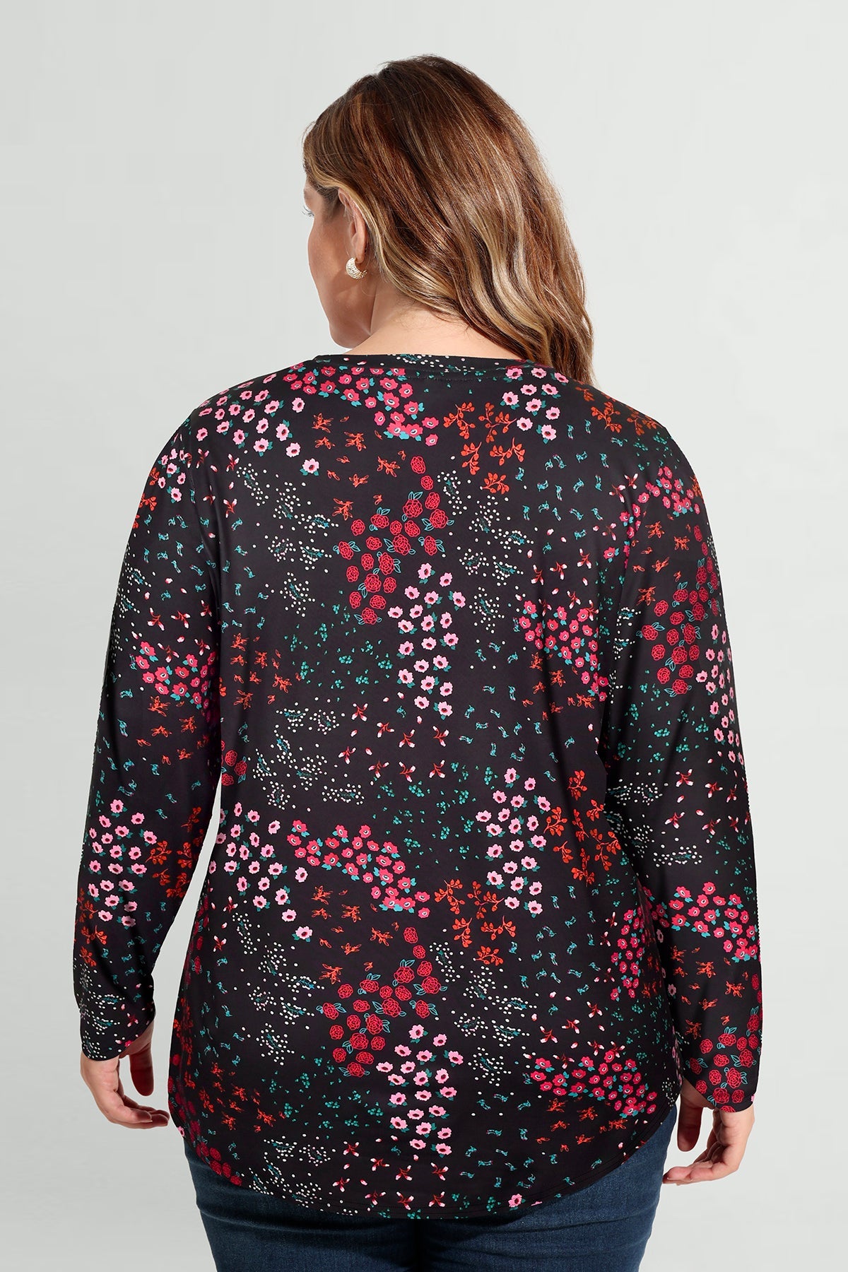 Ritera Floral Print Soft Flowy Long Sleeve T-Shirt