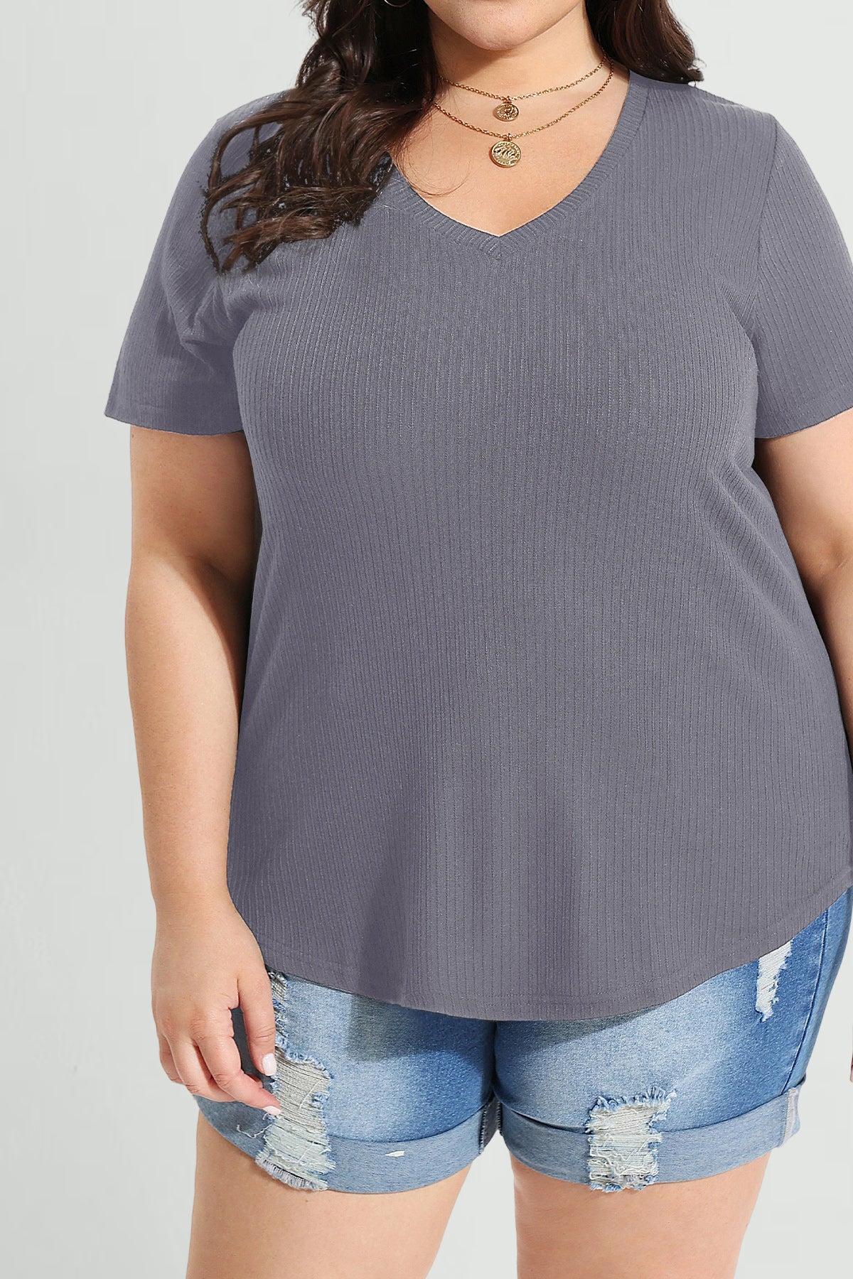 Supersoft V-neck Essential Basic T-Shirt