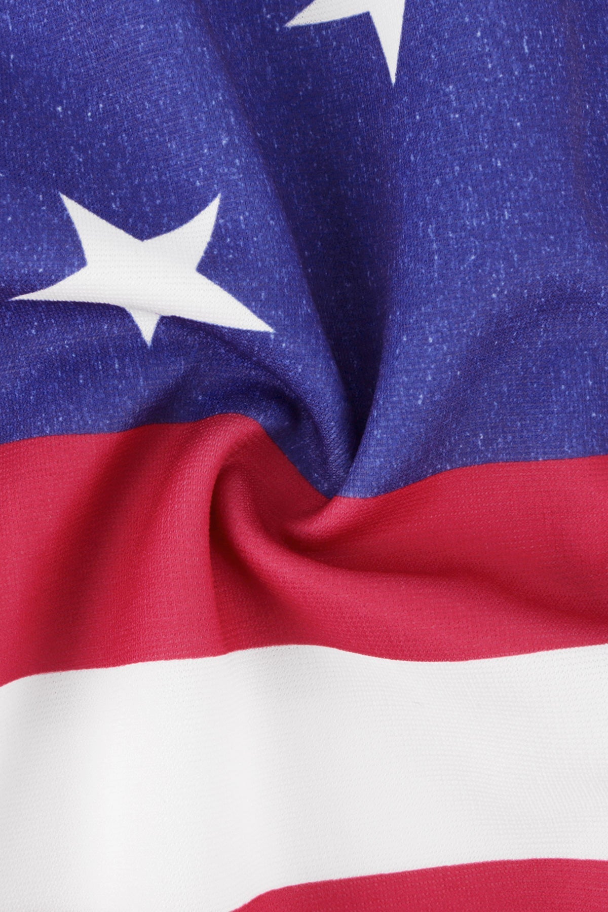 American Flag Drawstring Elasticated Waist Midi Skirt