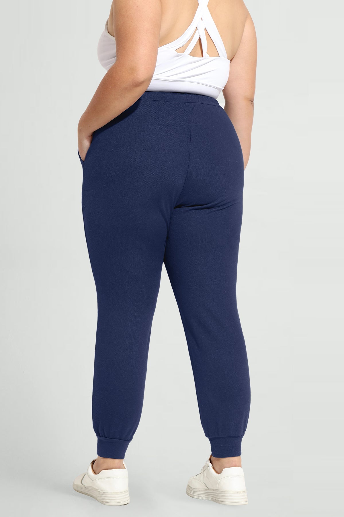 Drawstring Elastic Waist Pockets Sweatpants