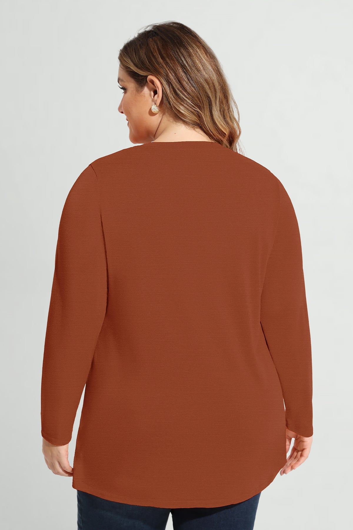 Solid Skinny Basic Long Sleeve Shirt