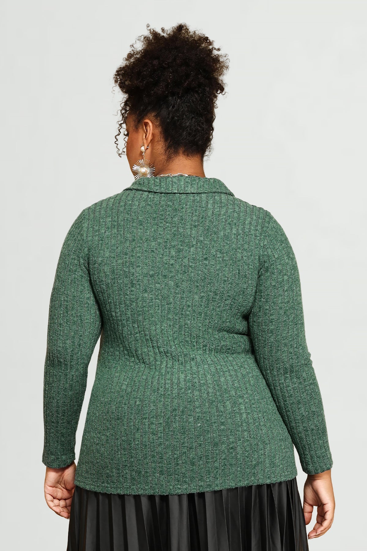 Supersoft Velvet Lapel Collar Basic Shirt