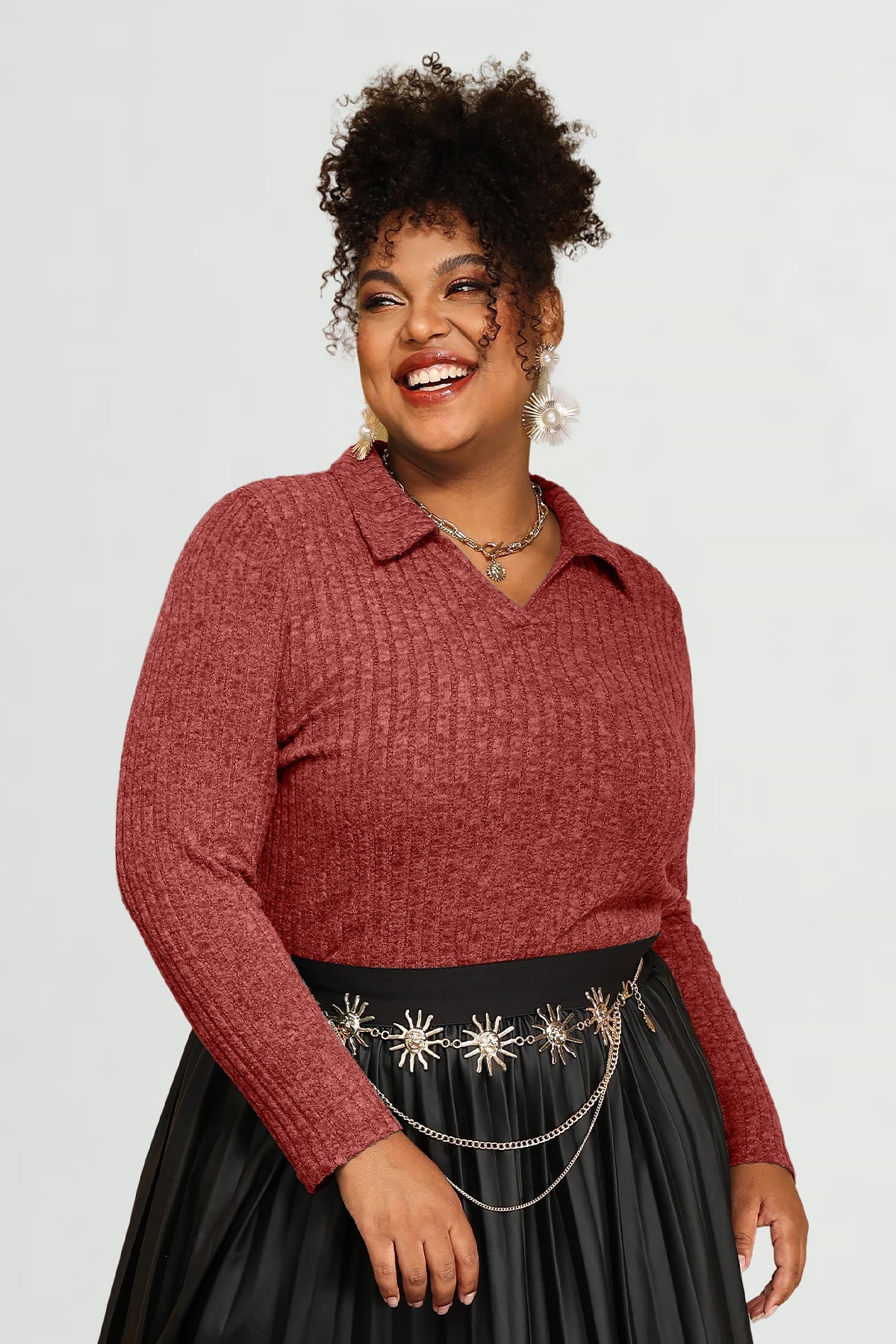 Supersoft Velvet Lapel Collar Basic Shirt