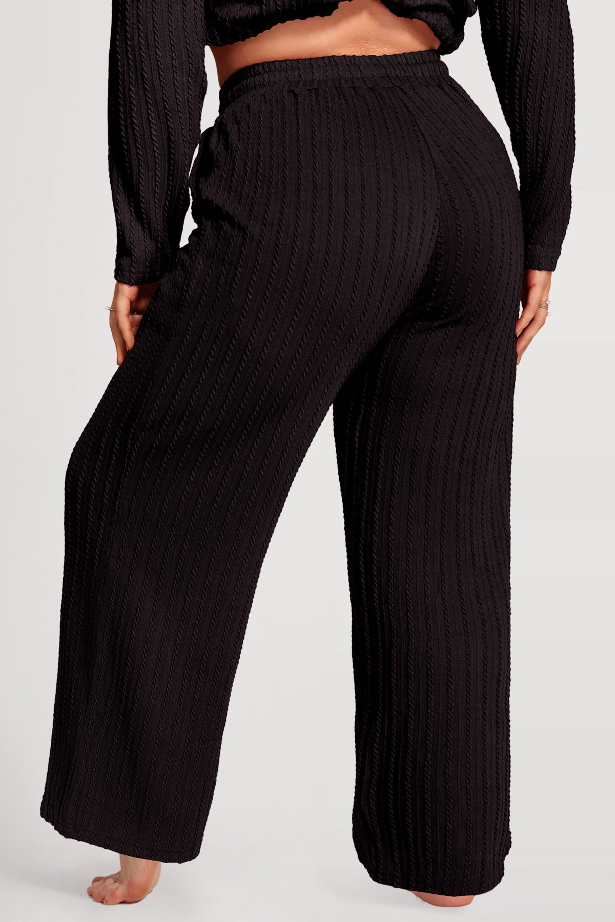 Pockets Drawstring Elasticated Waist Lounge Pants