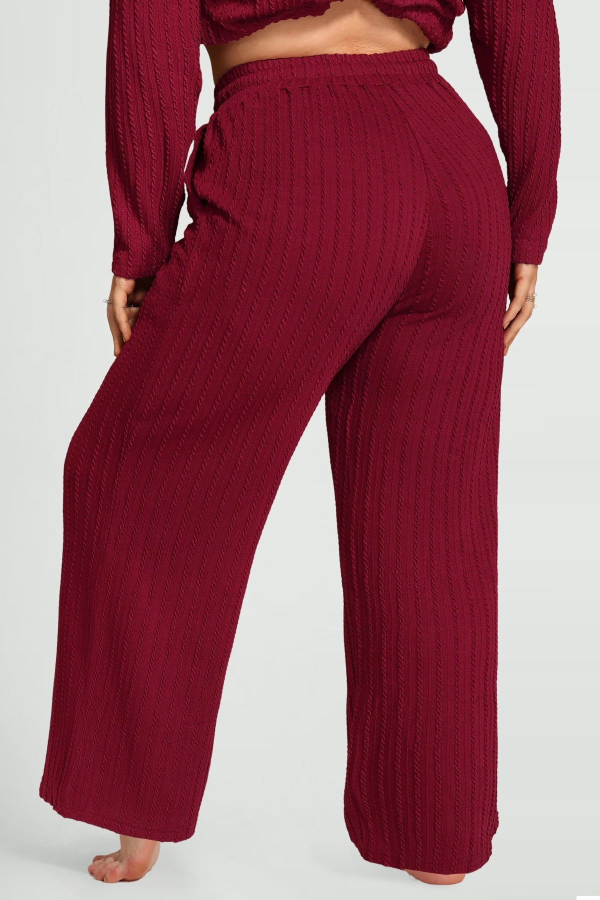 Pockets Drawstring Elasticated Waist Lounge Pants