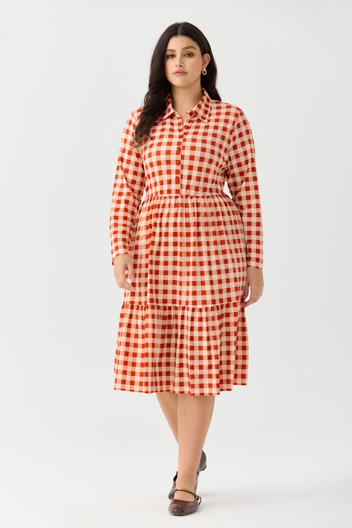 Ritera Pockets Bohemian Floral Midi A-line Dress