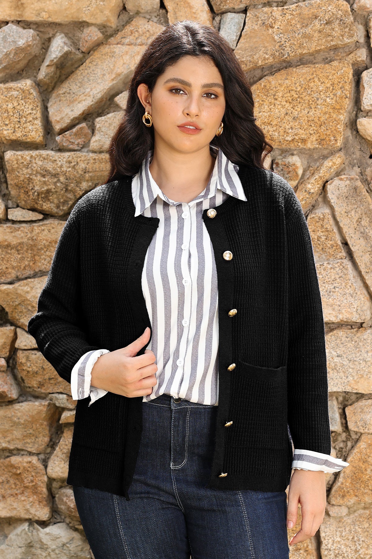 Ritera Cozy Chunky Knit Button up Cardigan Sweater with Pockets