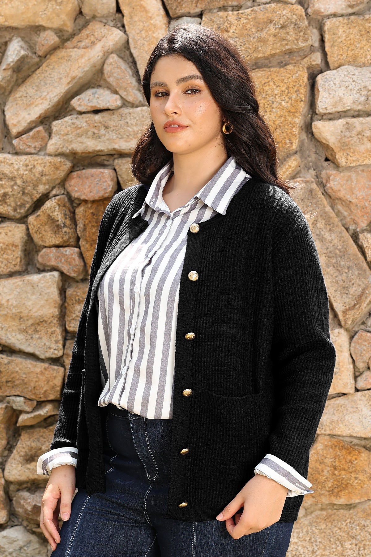 Ritera Cozy Chunky Knit Button up Cardigan Sweater with Pockets