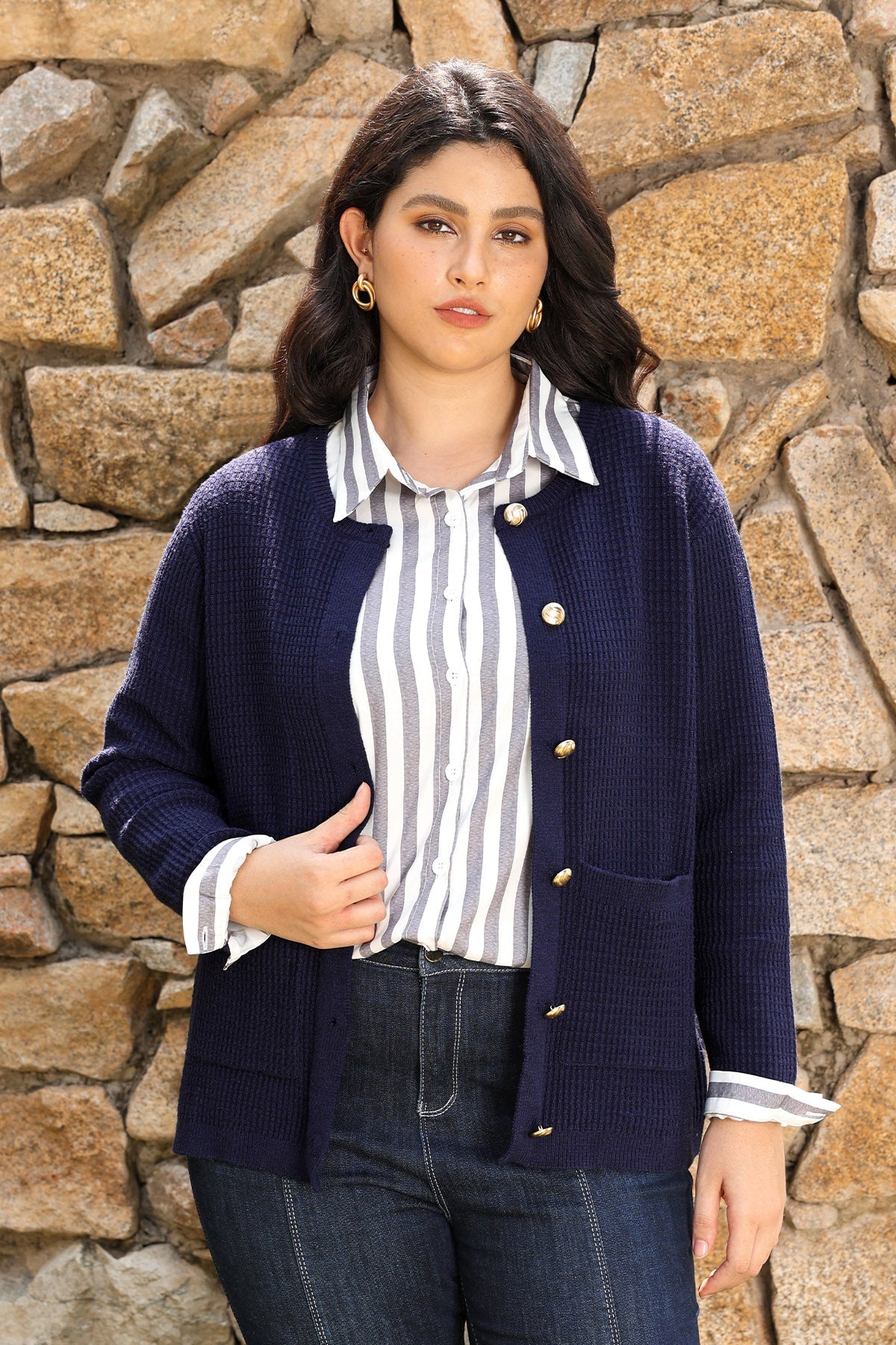 Ritera Cozy Chunky Knit Button up Cardigan Sweater with Pockets