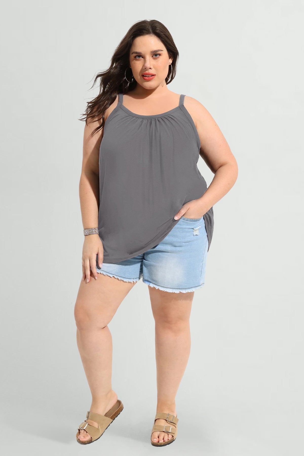 Ritera Supersoft Solid Suspenders Summer Camisole Tank