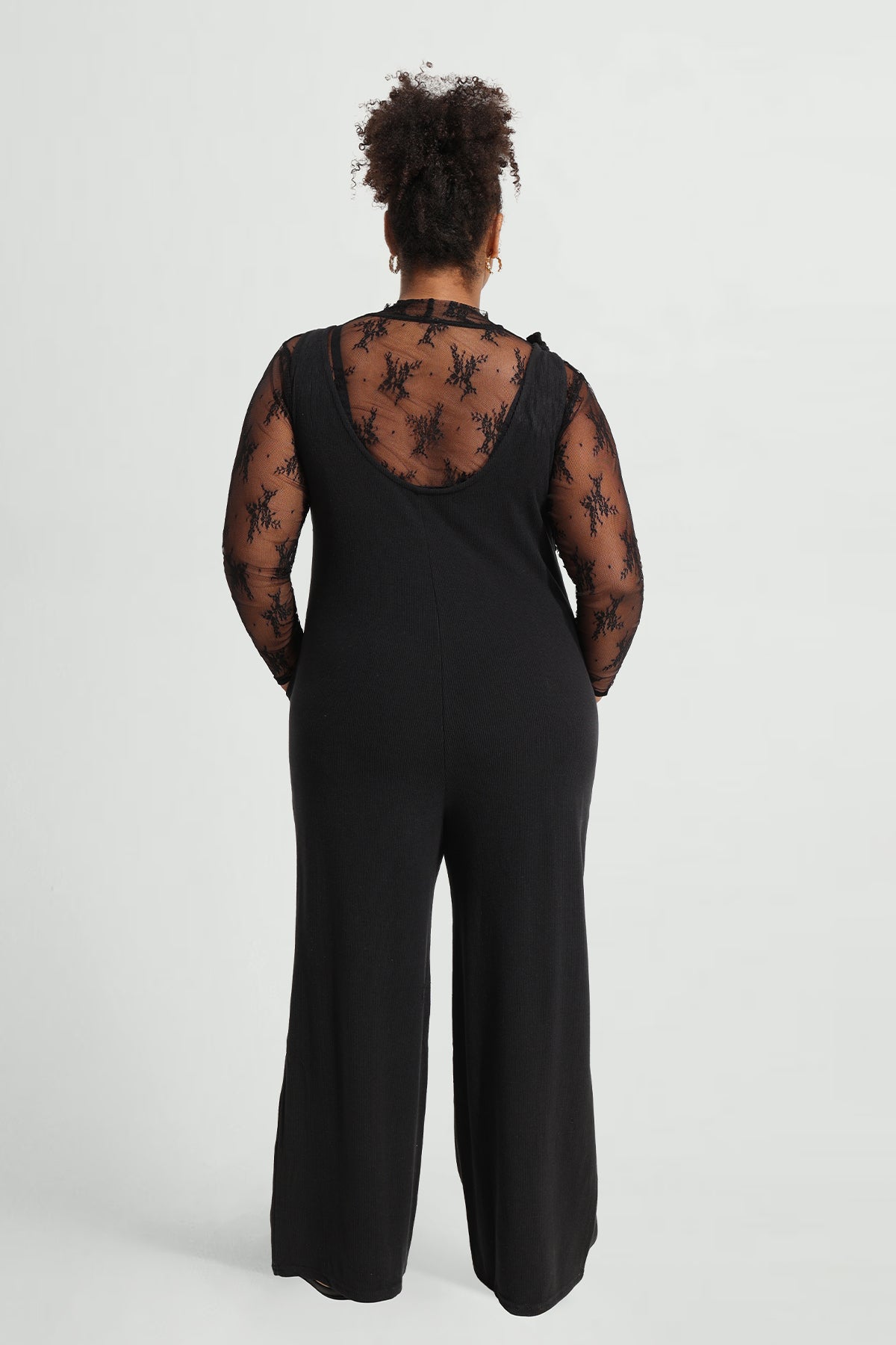Wide Leg Camisole Overall Jumpsuit with Pockets