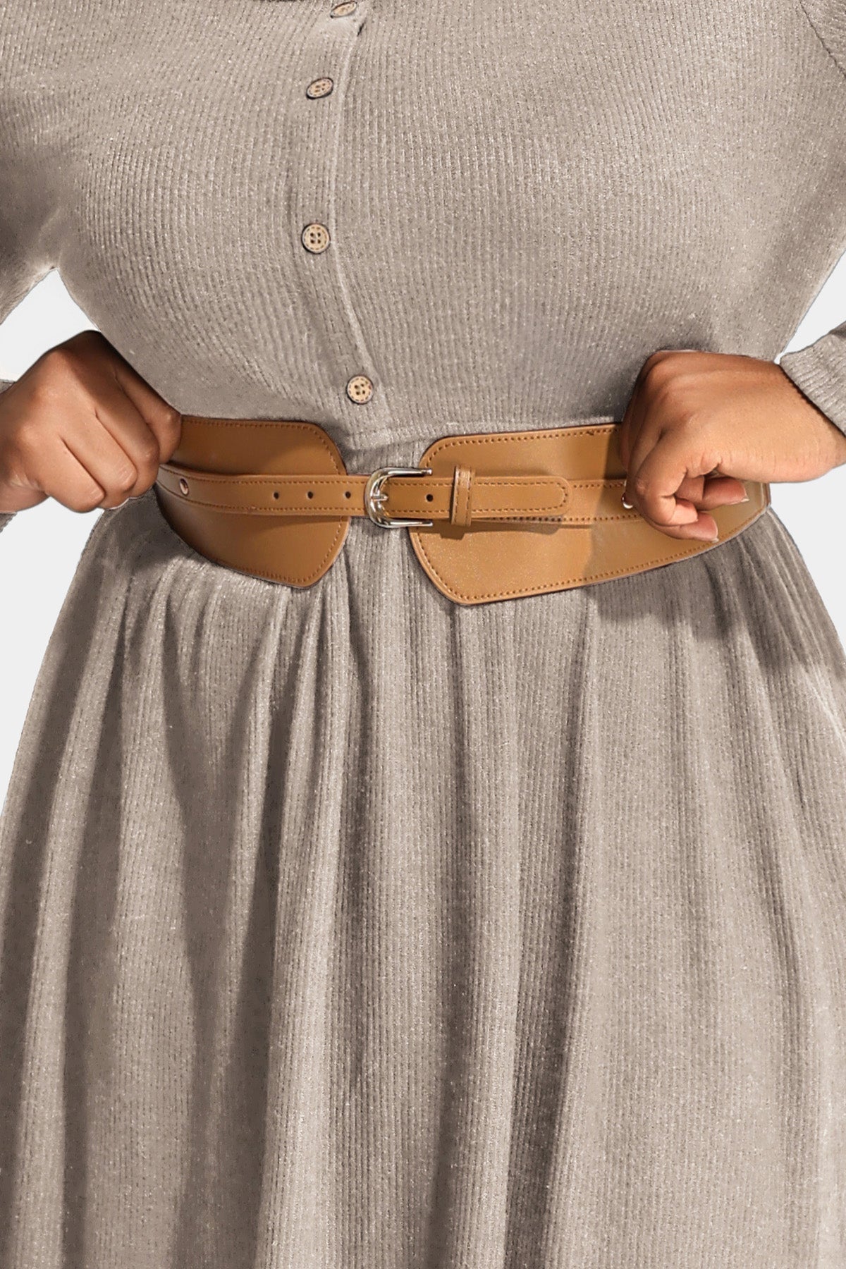 Stretchy Adjustable Leather Belt