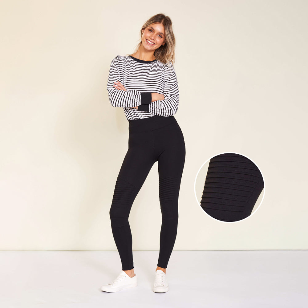Jade Biker Spandex Legging (Black)