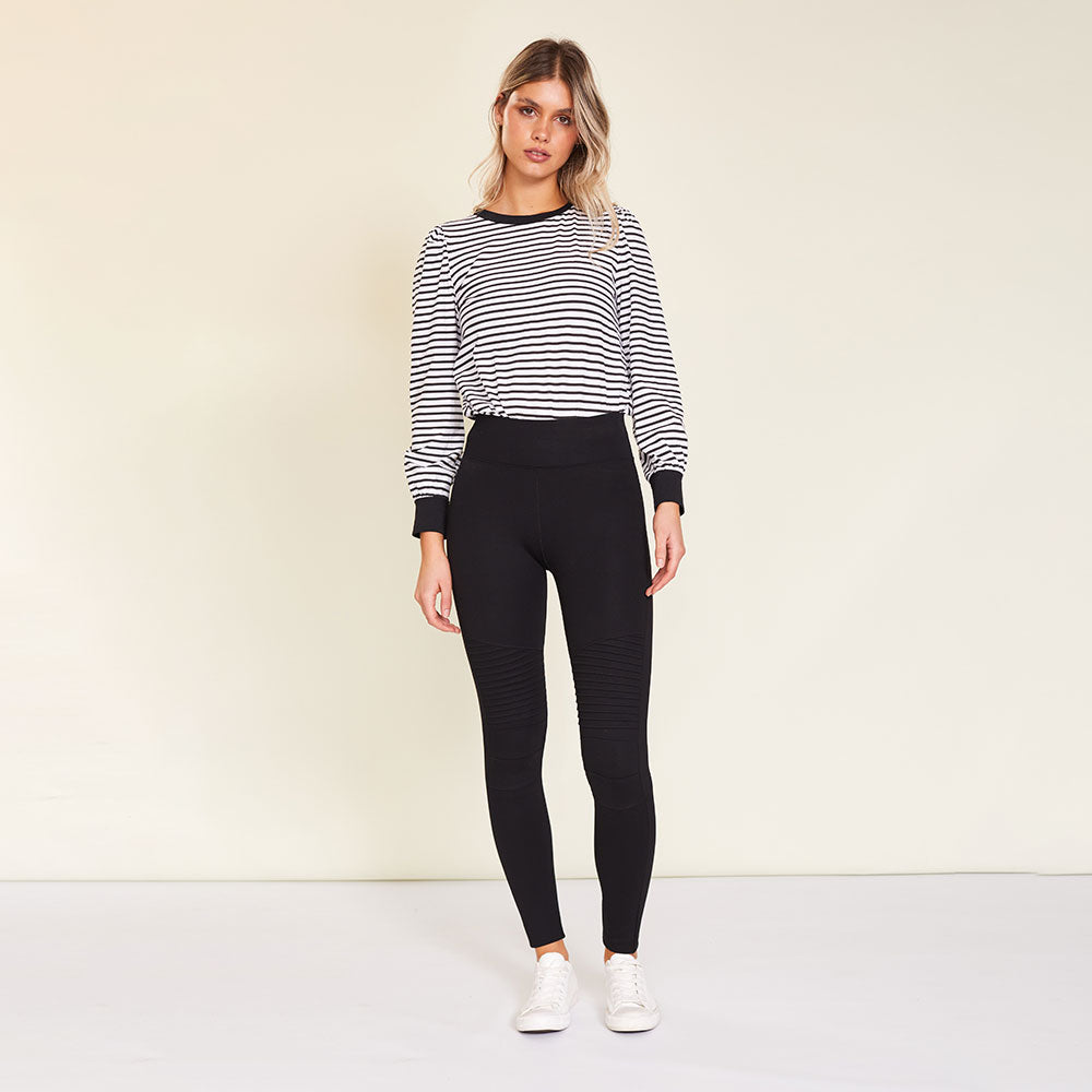 Jade Biker Spandex Legging (Black)