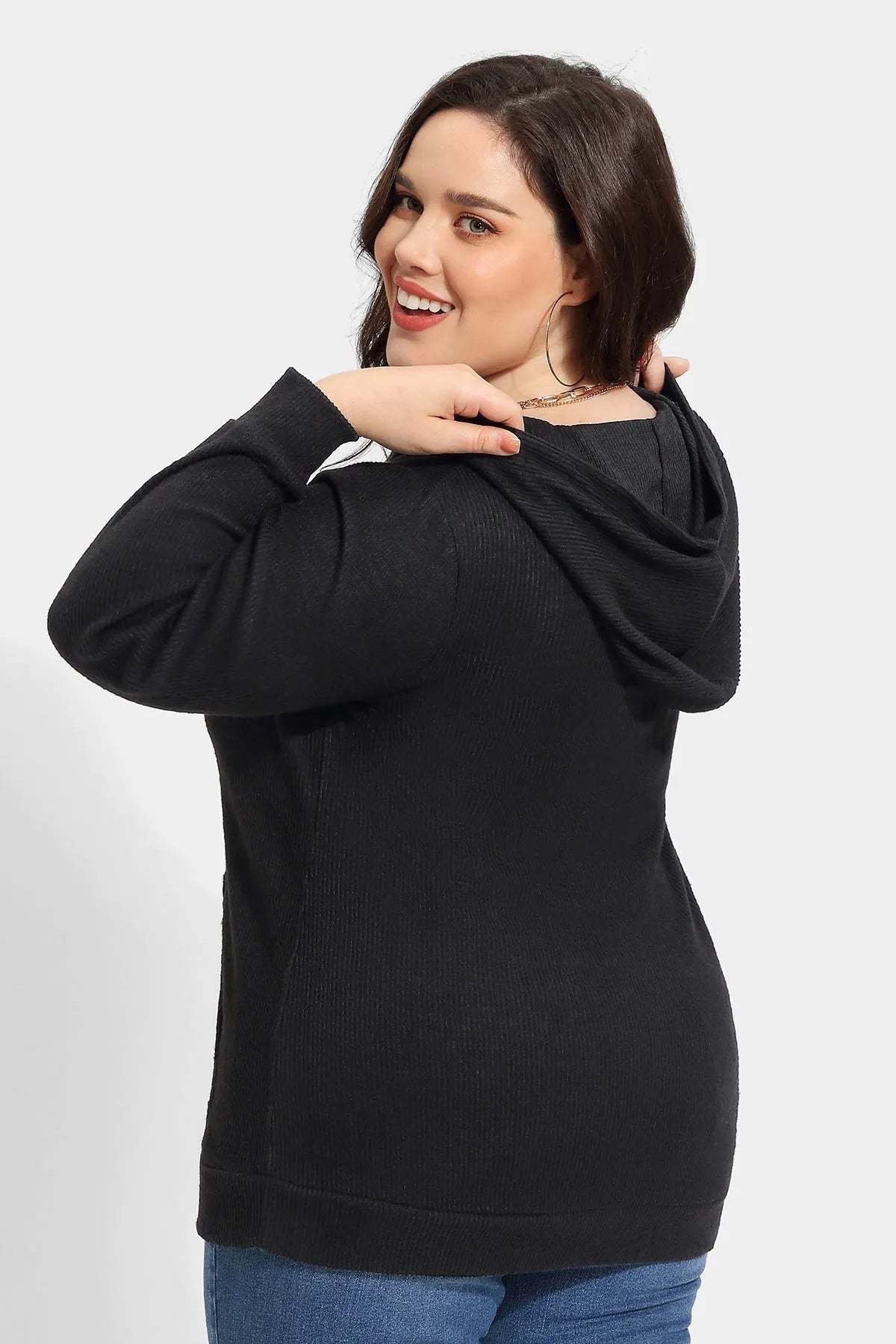 Solid Pockets Supersoft Sweatshirt Hoodie