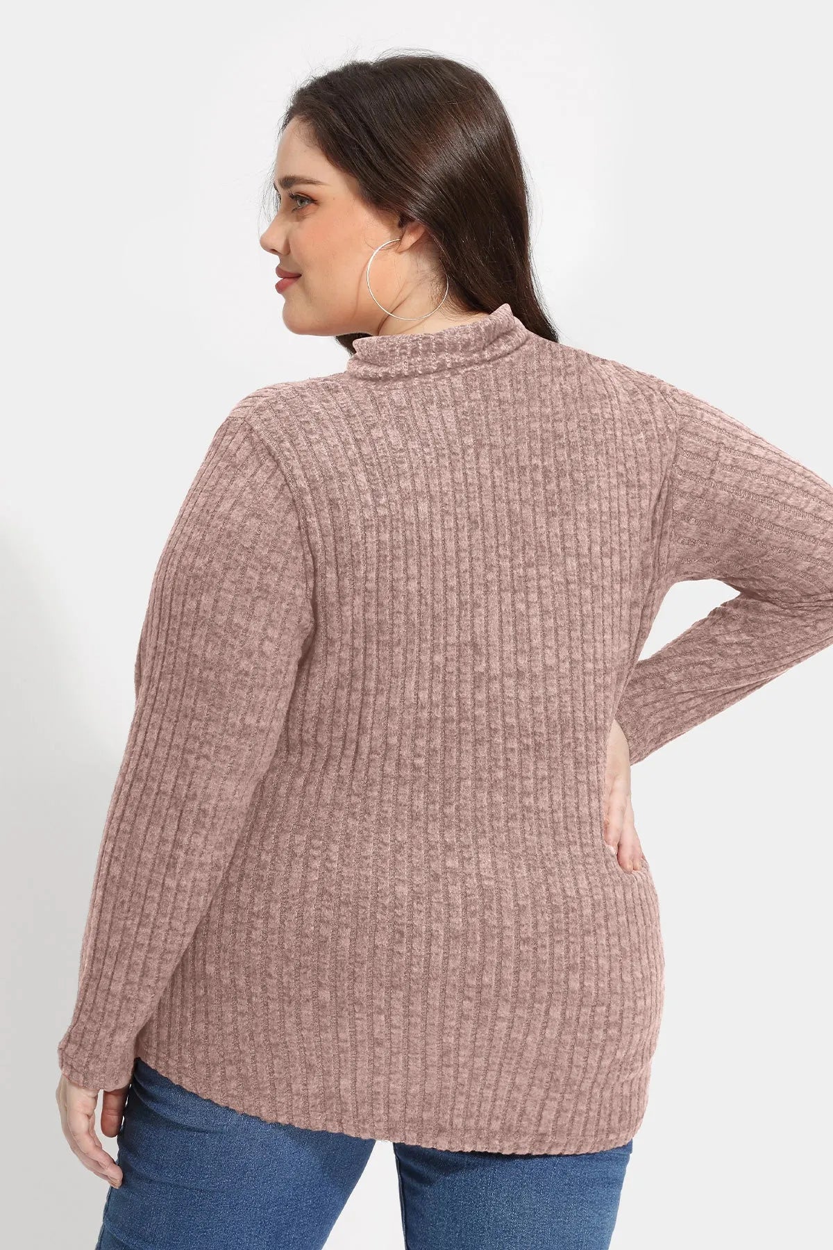 Supersoft Solid Long Sleeve Turtleneck Knit Sweater