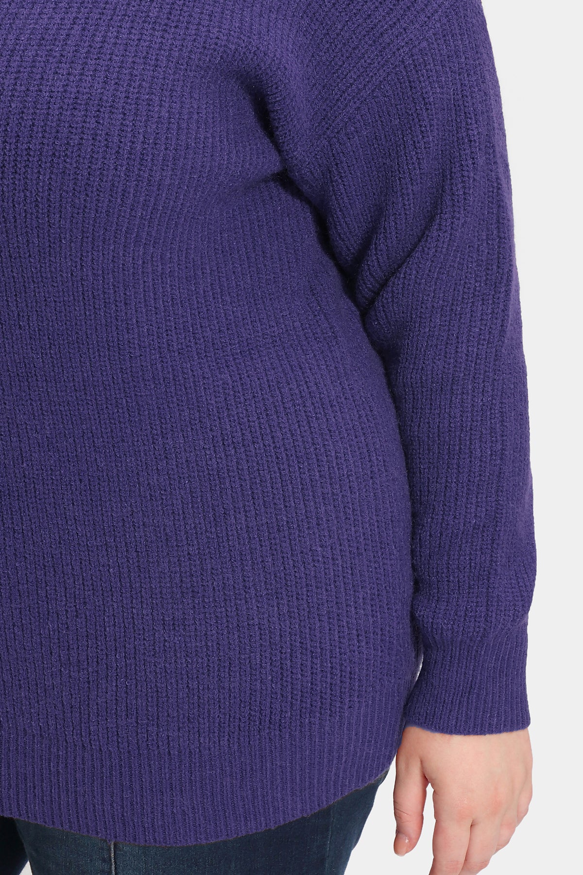 Solid Zipper Up Sweater