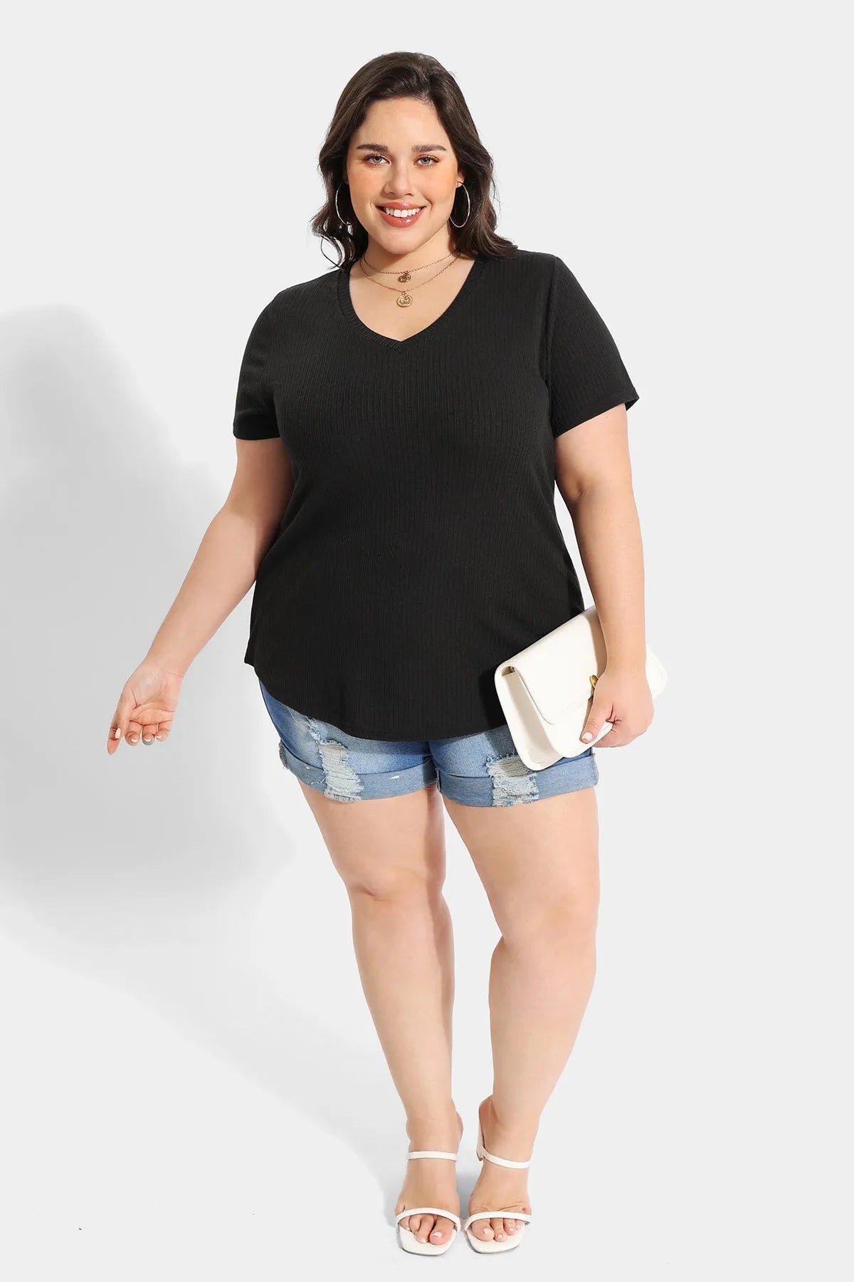 Supersoft V-neck Essential Basic T-Shirt