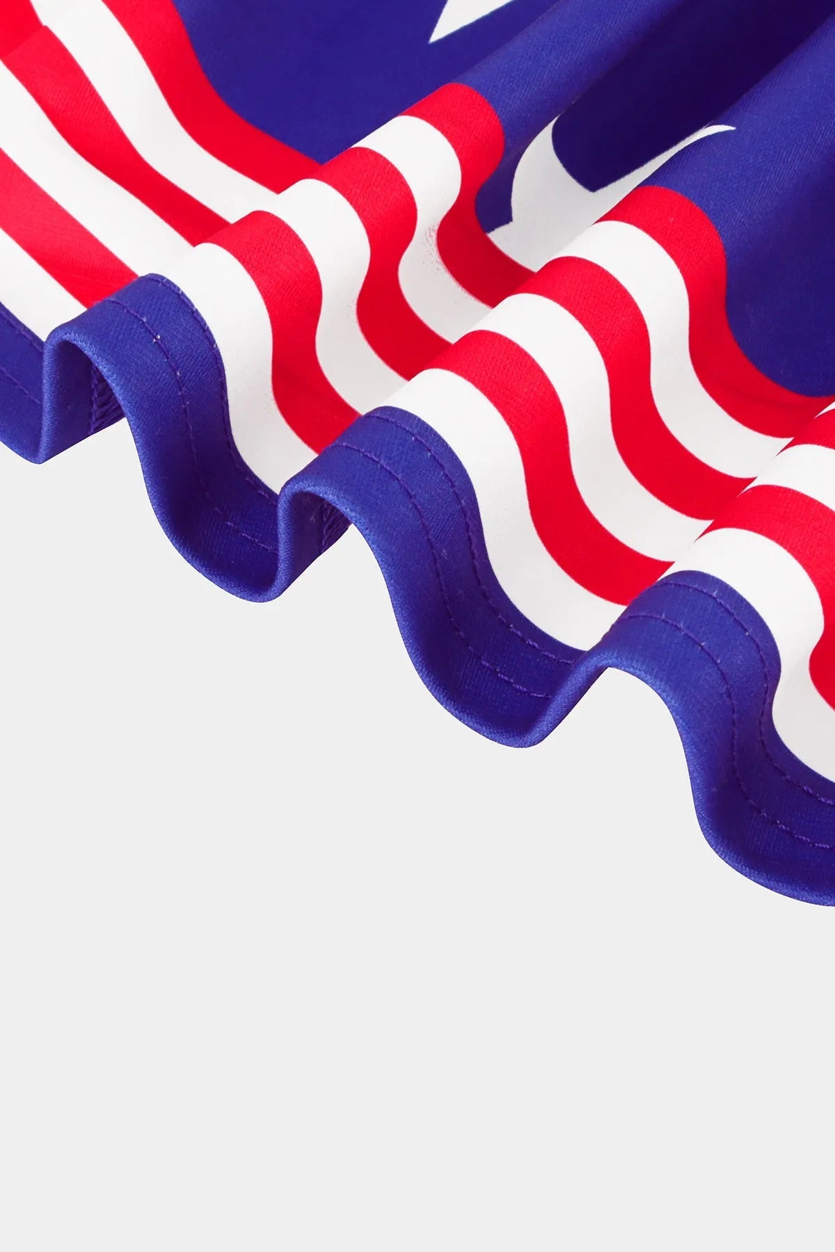 Supersoft Stars Stripe Hem Elastic Waist Mini Skirt