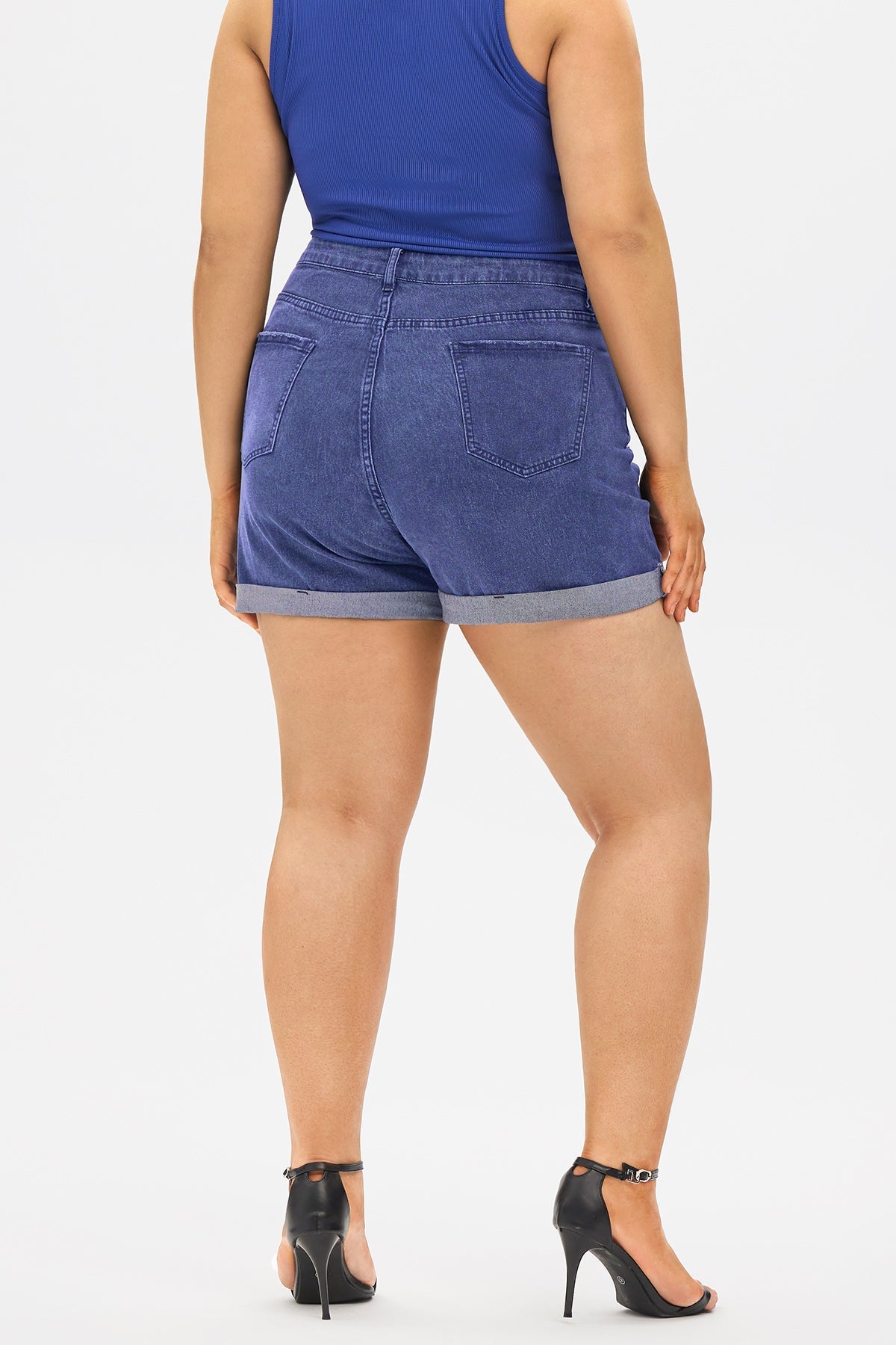 Super Soft Corset Mid Rise Short Jeans
