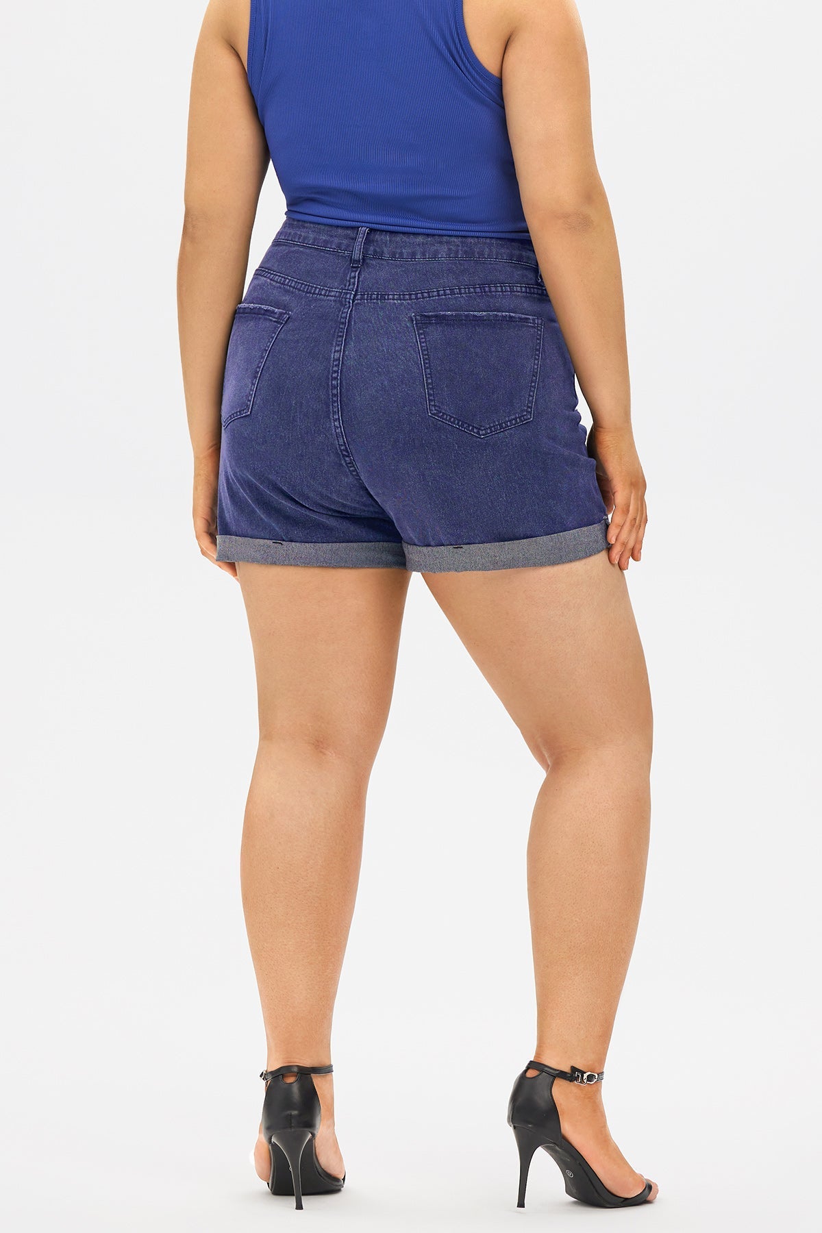 Super Soft Corset Mid Rise Short Jeans