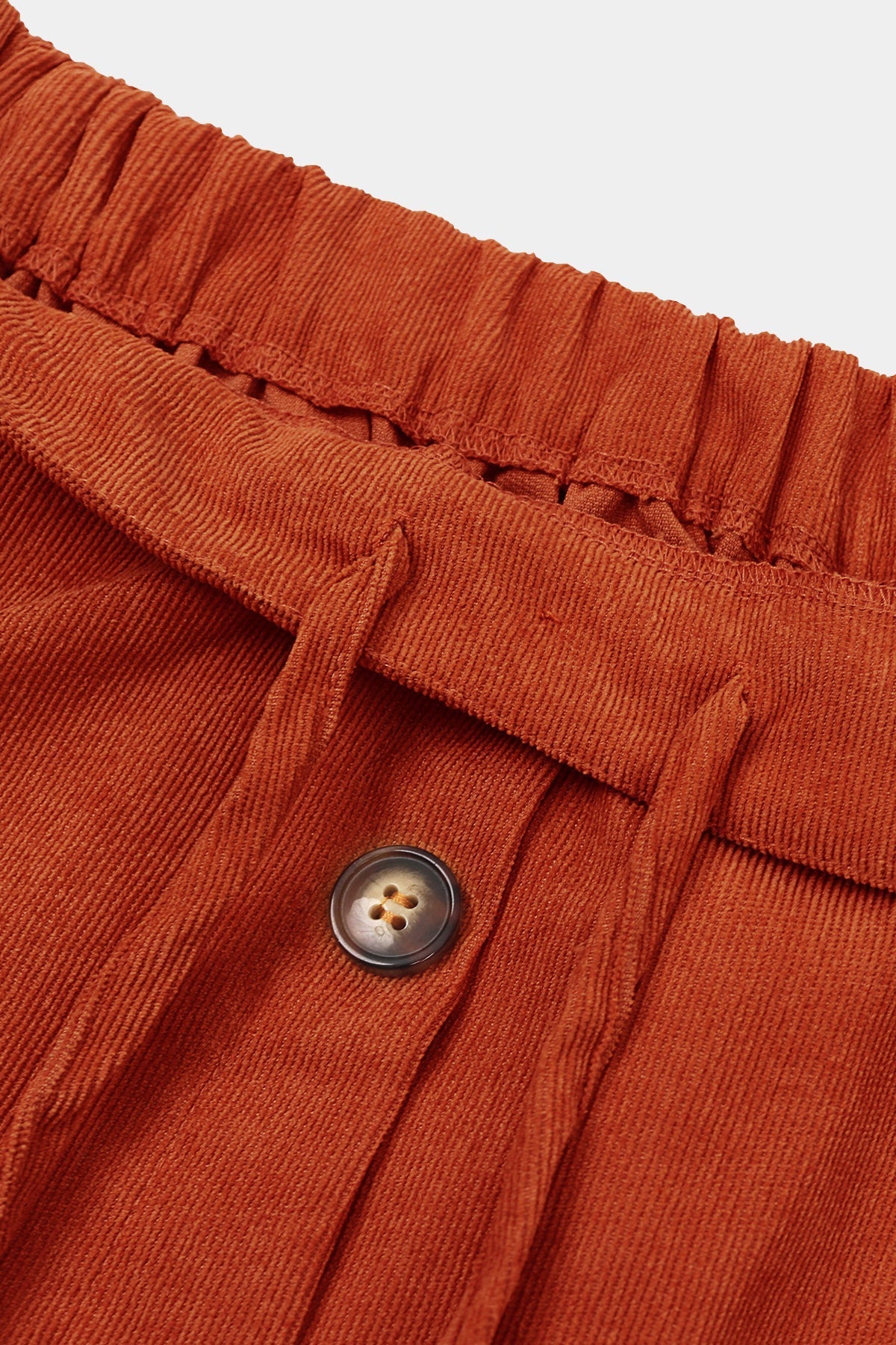 Solid Button Detail Zipper Rise Waist Midi Skirt