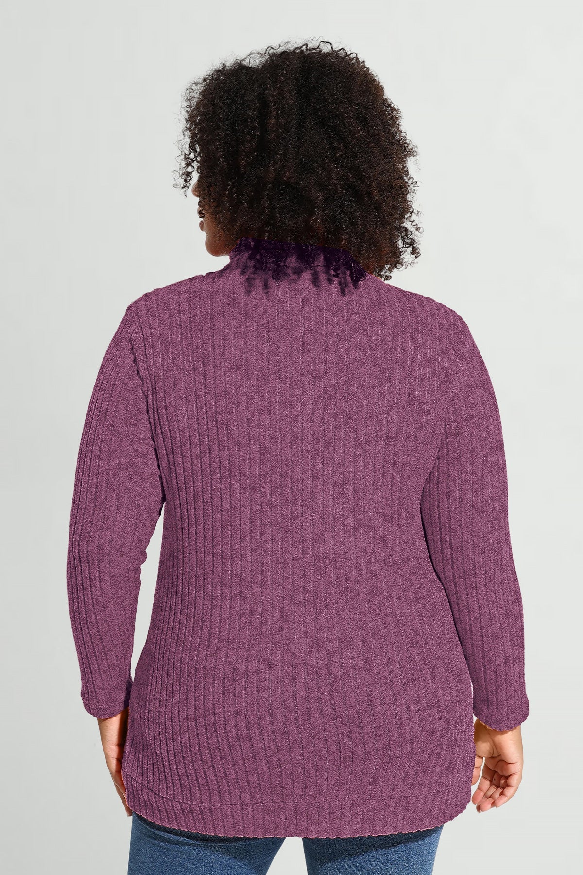 Supersoft Solid Long Sleeve Turtleneck Knit Sweater