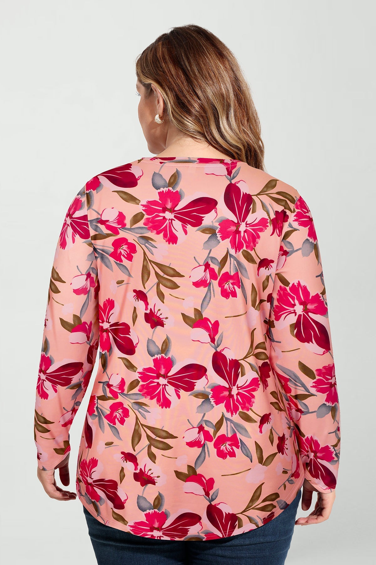 Ritera Floral Print Soft Flowy Long Sleeve T-Shirt