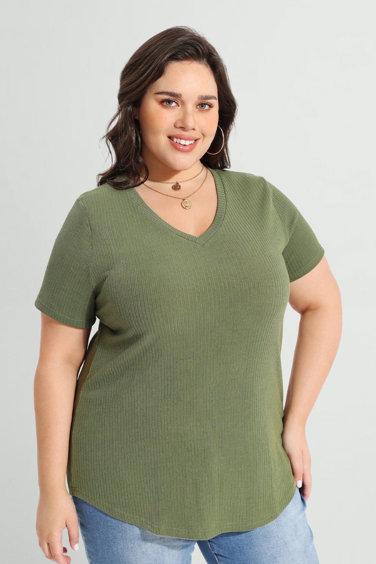 Supersoft V-neck Essential Basic T-Shirt