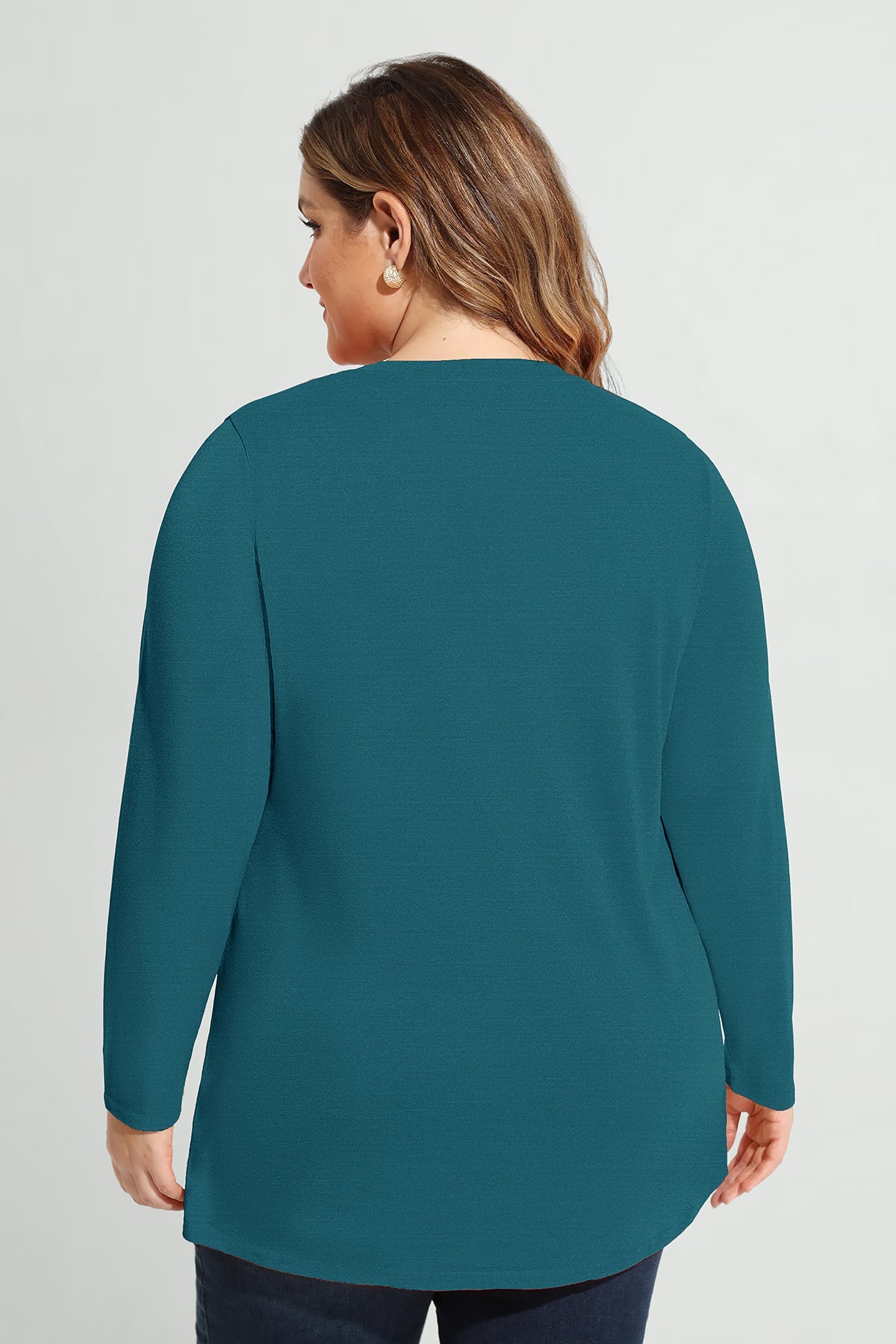 Solid Skinny Basic Long Sleeve Shirt
