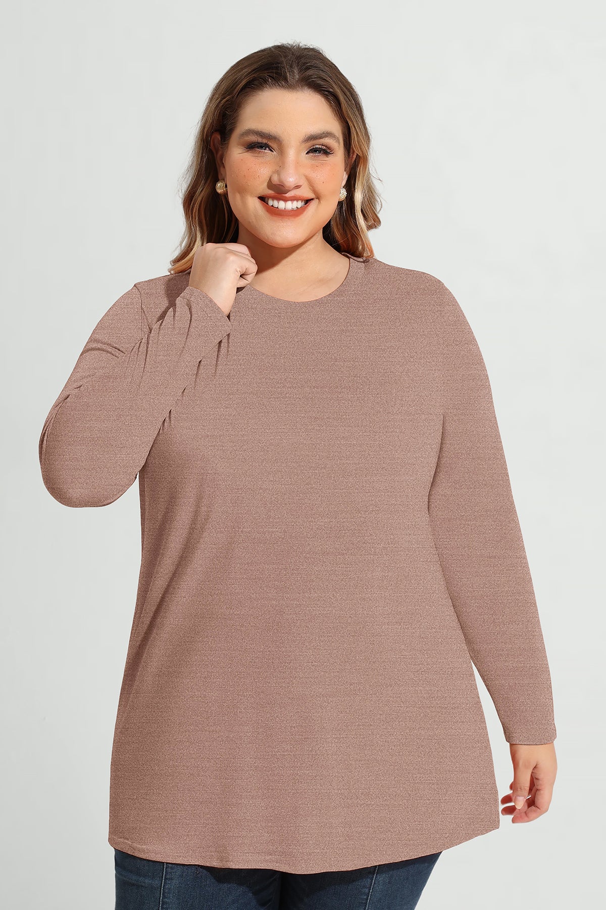 Solid Skinny Basic Long Sleeve Shirt