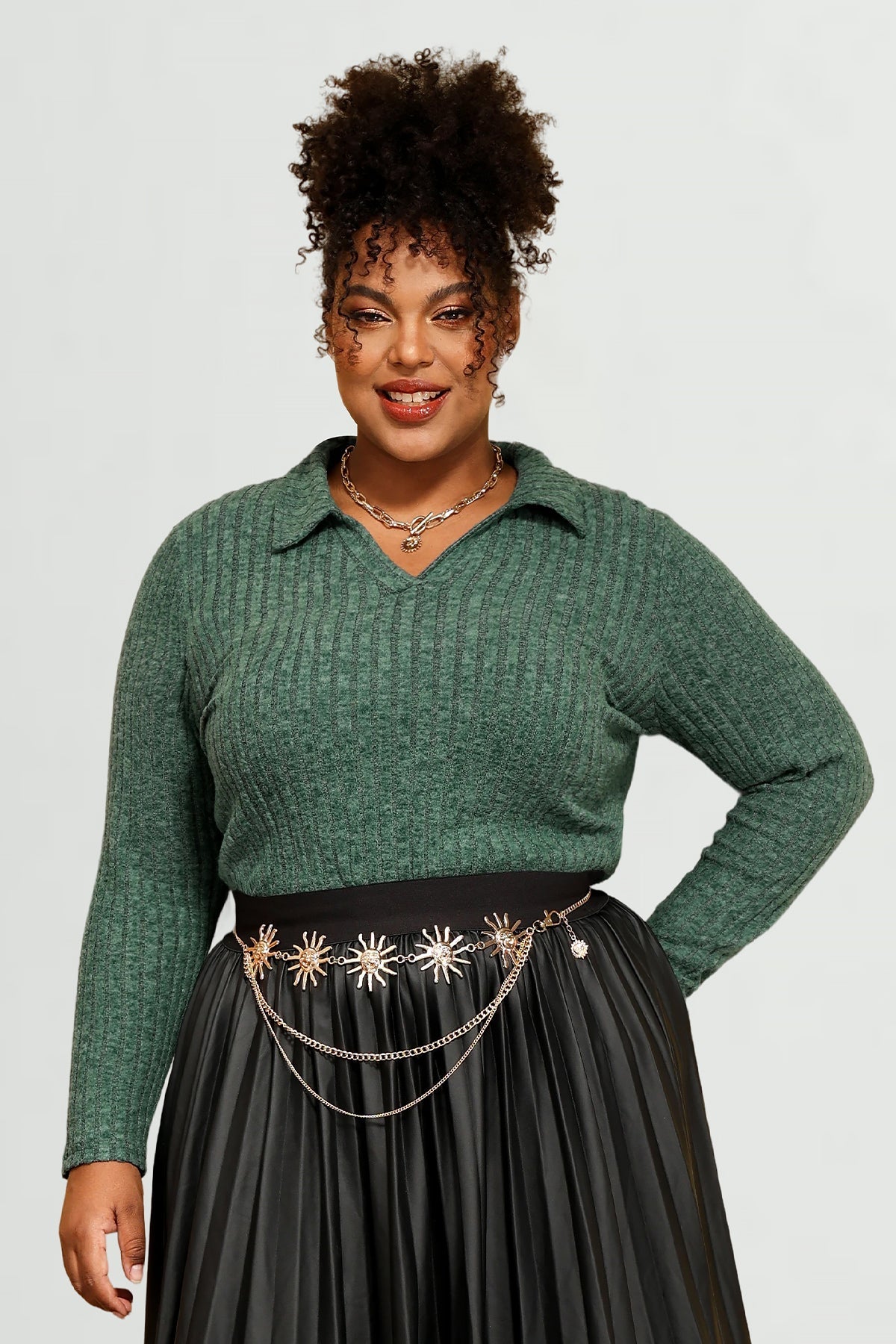 Supersoft Velvet Lapel Collar Basic Shirt