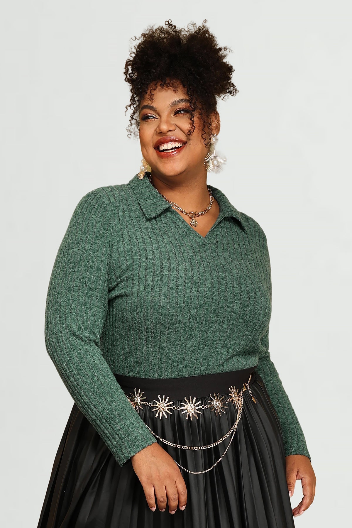 Supersoft Velvet Lapel Collar Basic Shirt