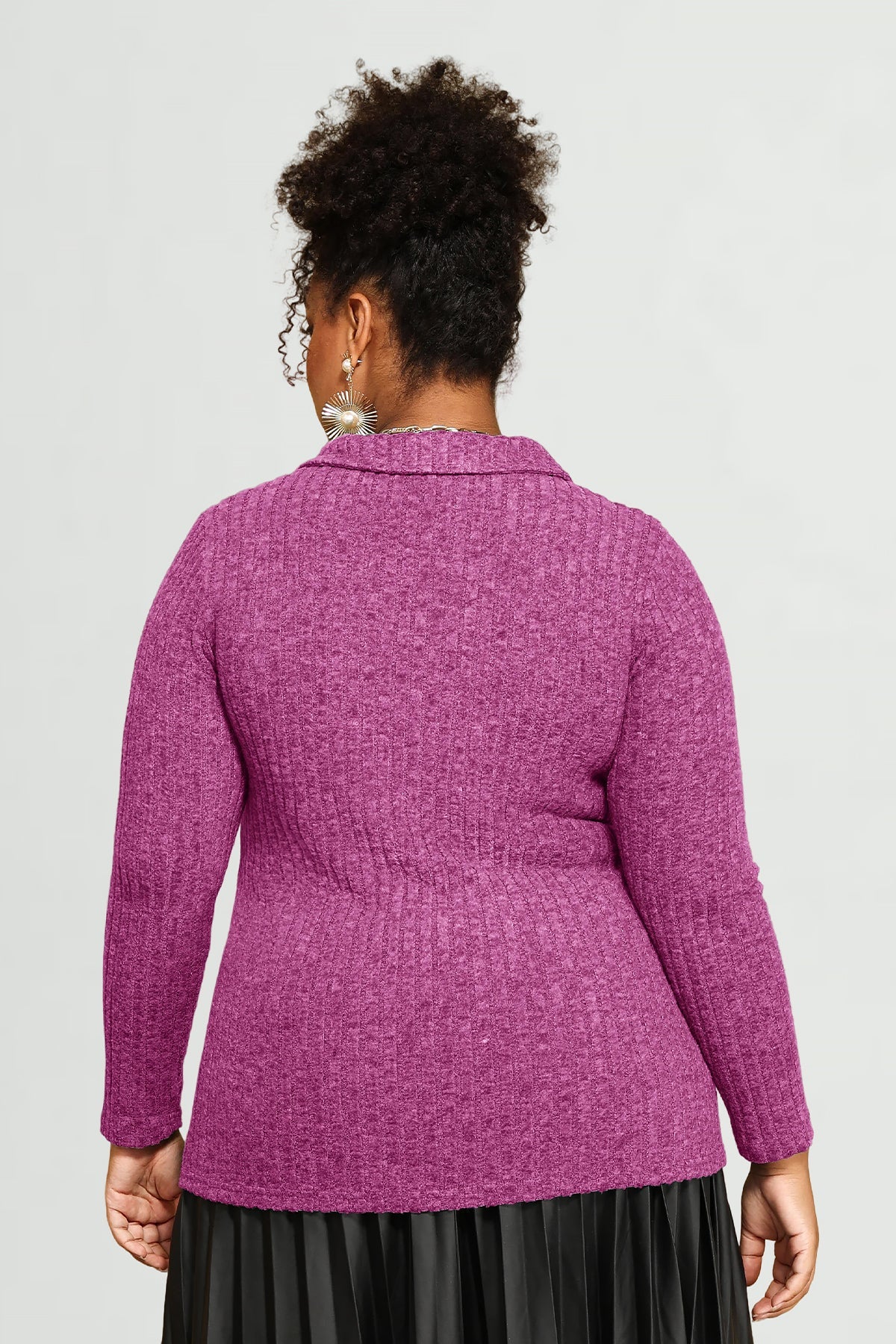 Supersoft Velvet Lapel Collar Basic Shirt