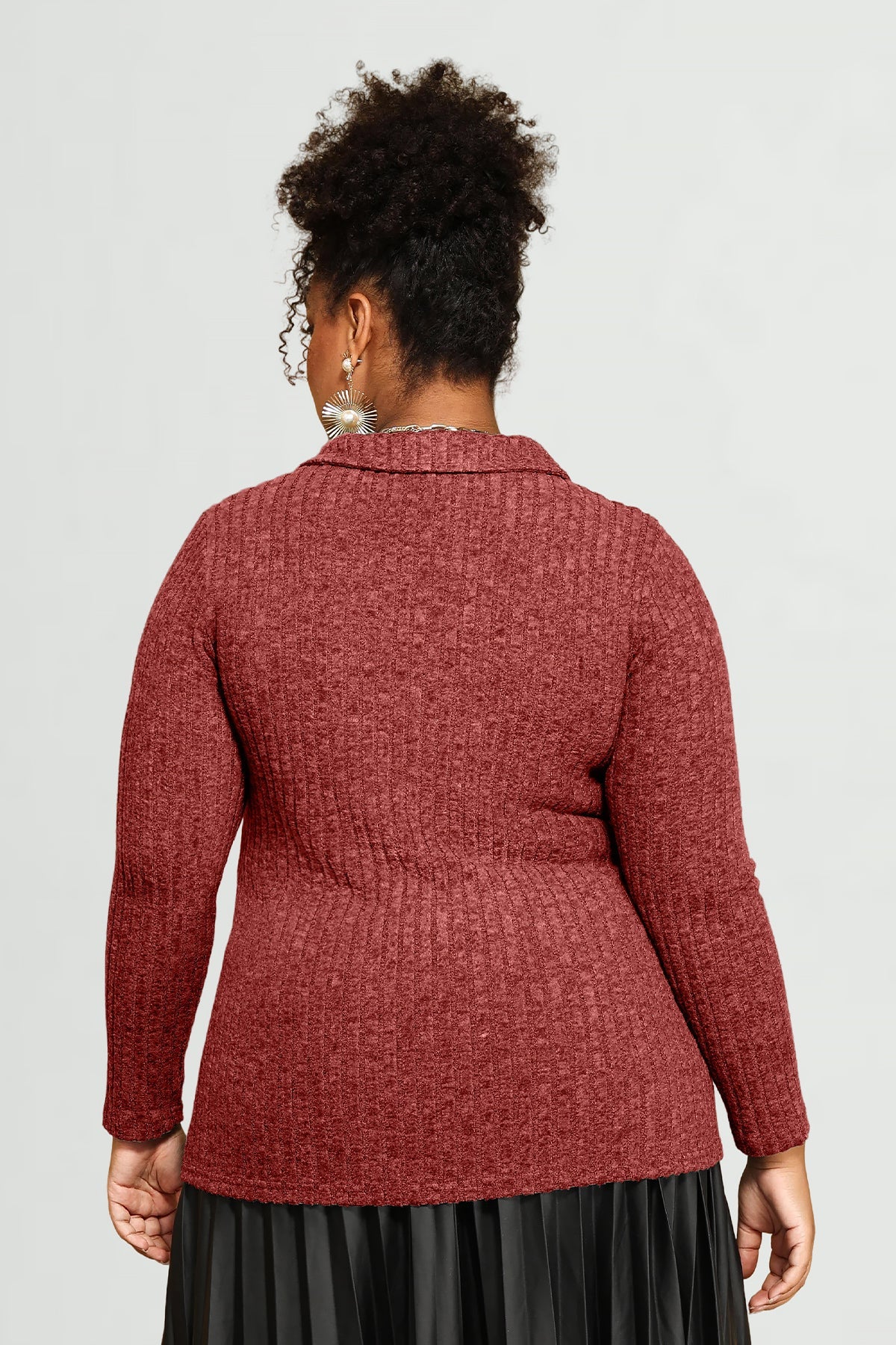 Supersoft Velvet Lapel Collar Basic Shirt