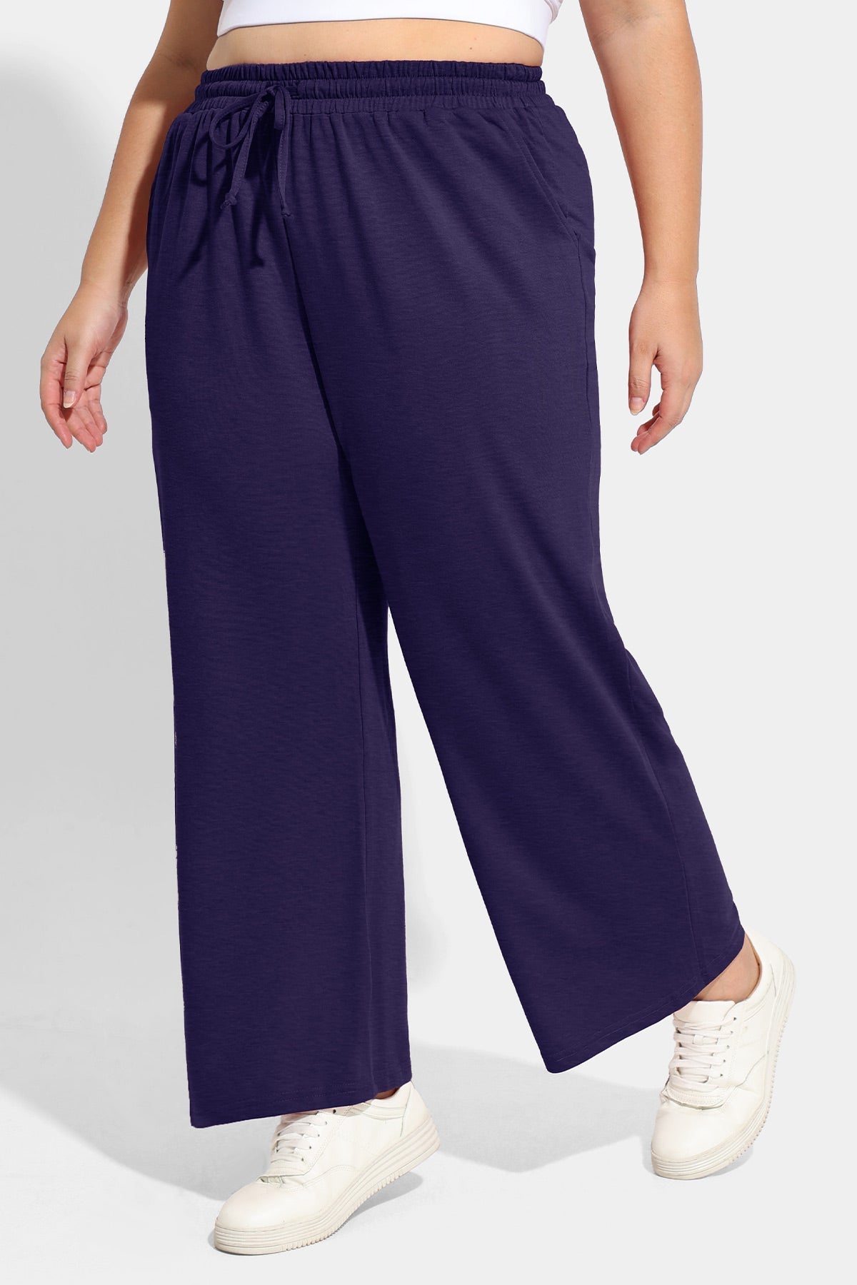 Drawstring Elasticated Waist Basic Pants