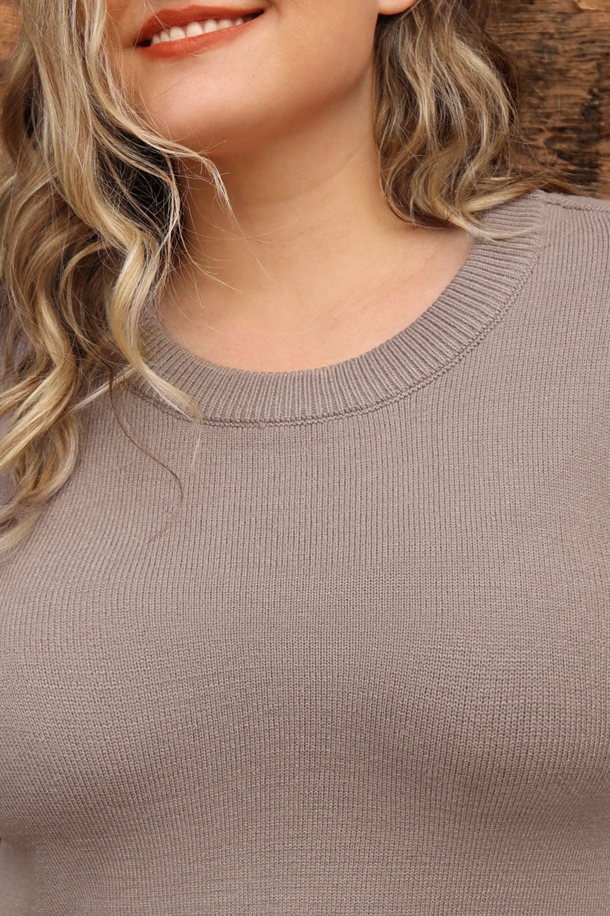 Essential Split Hem Skinny Long Sleeve Sweater