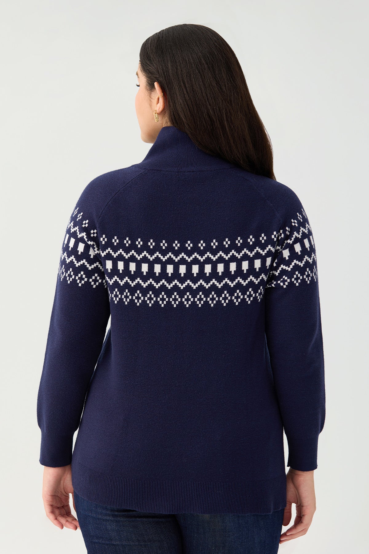 Ritera Fair Isle Full-Zip Cozy Knitwear Cardigan